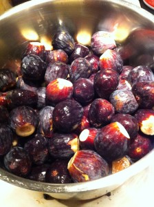 8 lbs of figs after being washed and their stems cut off.